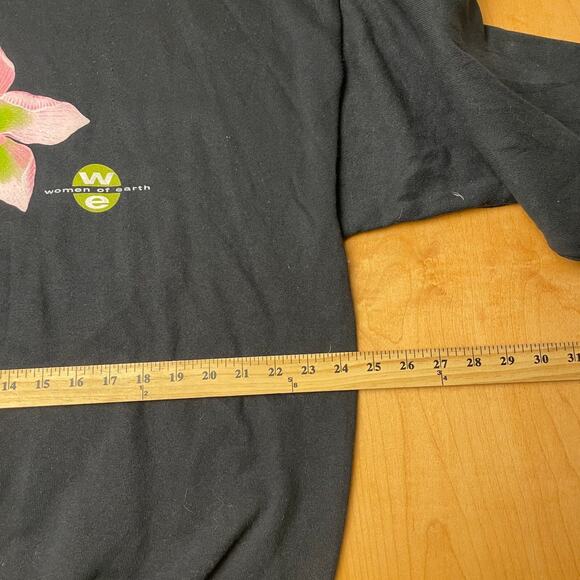 Vintage Women of Earth Avon 90's Black XL Pullover Long Sleeve Sweatshirt - Picture 7 of 9